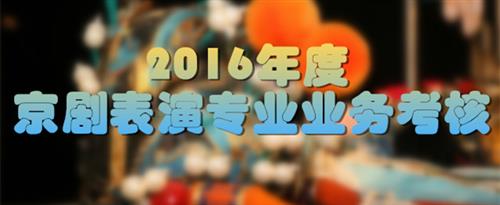 帅哥用大鸡巴插美女免费安全网站国家京剧院2016年度京剧表演专业业务考...